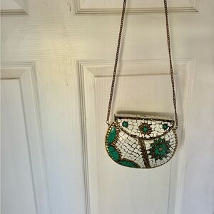 Elegant Mosaic Chain Bag